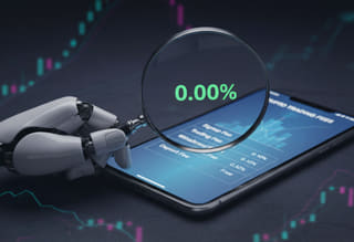 Complete oversight — investor adjusting a trading strategy through Violet Lune
