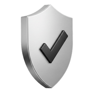 on the Violet Lune how it works page, a 3D approval checkmark icon