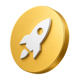 Three-dimensional candlestick trading chart icon featured on the Violet Lune how it works page
