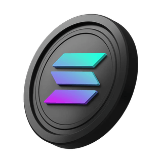 Solana SOL coin placed to the side of the hero banner zone