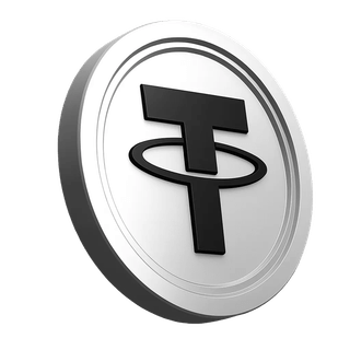 USDT Tether coin element within the trust section of a trading community