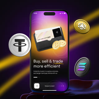 Mobile device displaying the Violet Lune trading platform interface